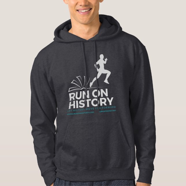 Run on History - dark sweatshirt (Front)