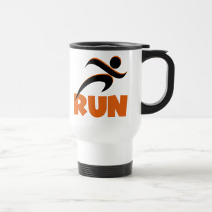 RUN Orange Travel Mug