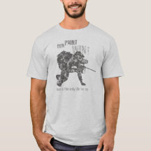 Run... Paint... Win! Distressed Paintball T-Shirt