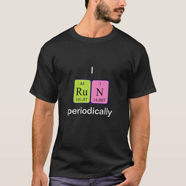 Run periodic table word shirt 3 (Front)