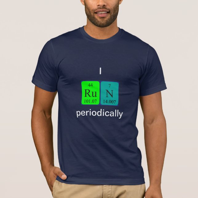Run periodic table word shirt 6 (Front)