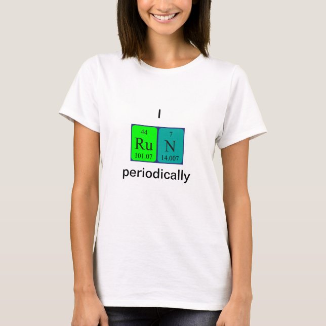 Run periodic table word shirt 8 (Front)