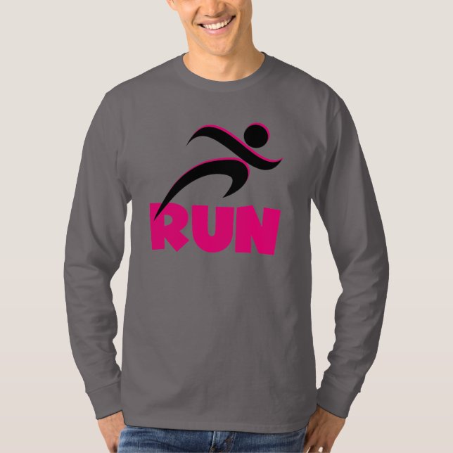 RUN Pink T-Shirt (Front)