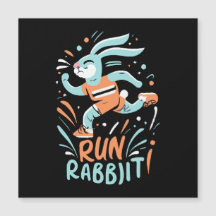 run rabbit marathon runner bunny cute