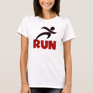 RUN Red Fitness Running T-Shirt