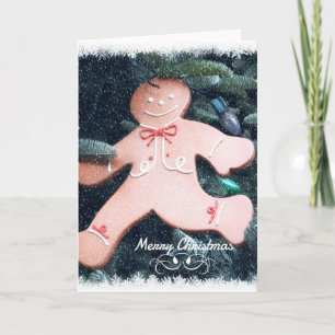 Run Run Gingerbread Holiday Card