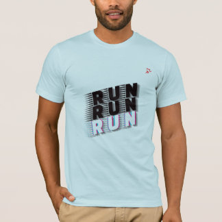 RUN RUN RUN Men’s Gym Motivation T-Shirt