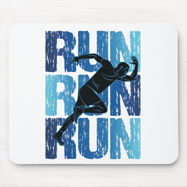 Run Run Run Mouse Mat (Front)