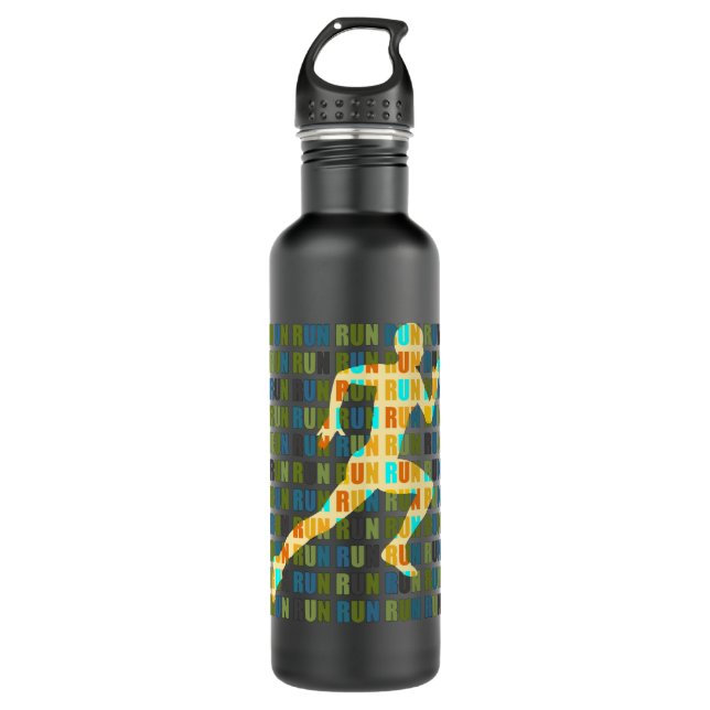 Run Run Run Run Run 710 Ml Water Bottle (Front)