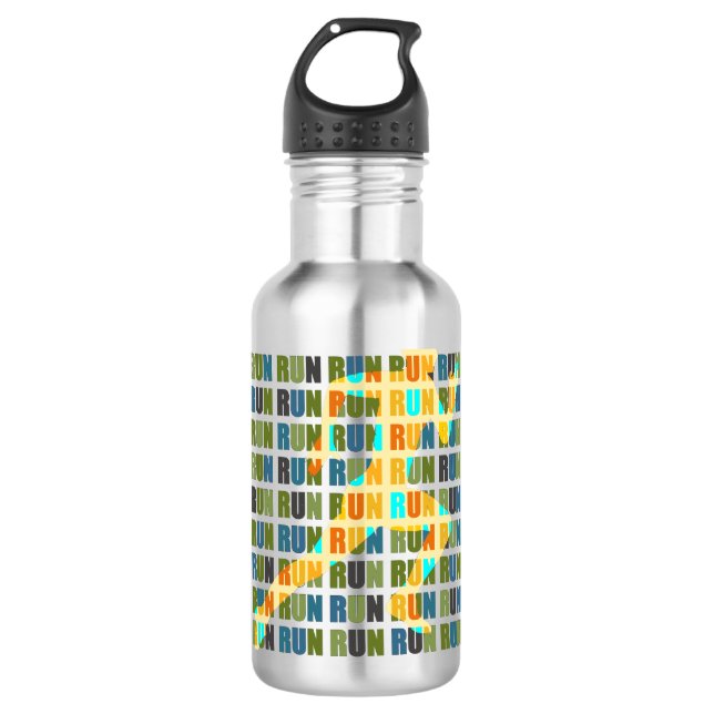 Run Run Run Run Run 710 Ml Water Bottle (Front)