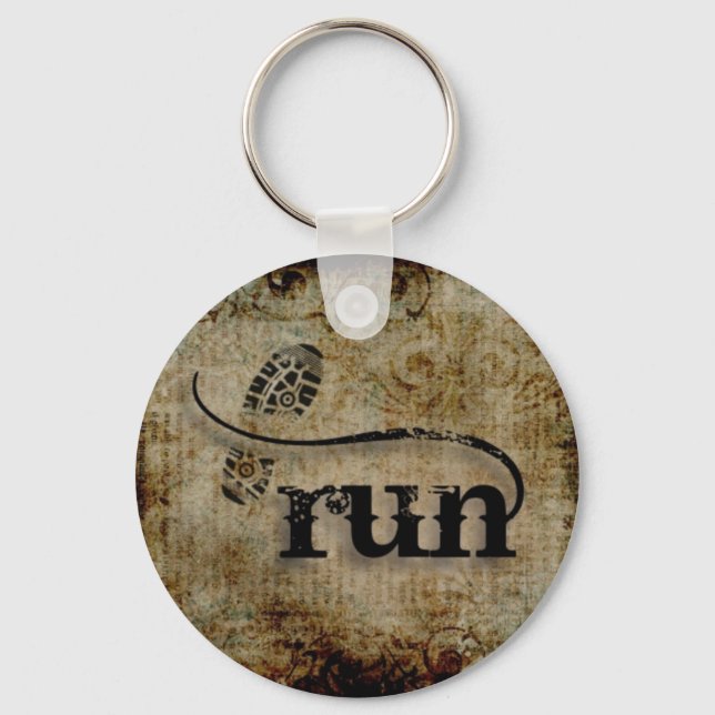 Run/Runner by Vetro Jewellery Key Ring (Front)