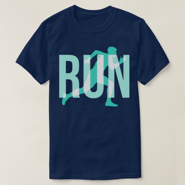Run runner running gift jogging Jogger Sport T-Shirt (Design Front)