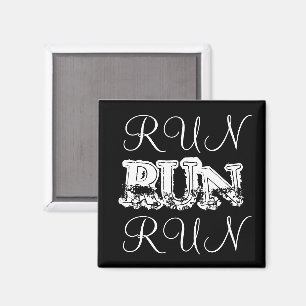 RUN Runners Running Magnet