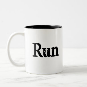 Run running Two-Tone coffee mug