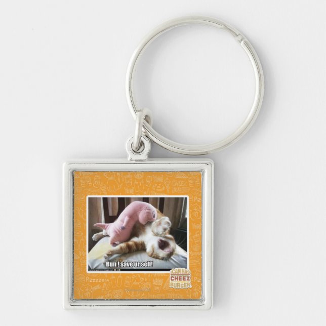 Run! Save ur self! Key Ring (Front)