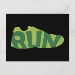 Run Shoe Postcard