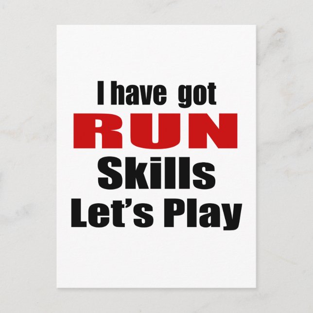 RUN SKILLS DESIGNS POSTCARD (Front)