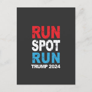 Run Spot Run Trump 2024 Trump Vance election Postcard