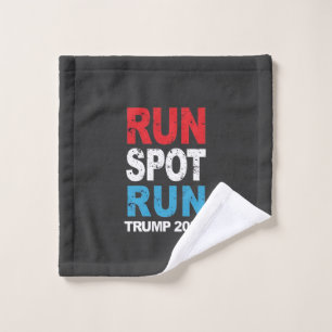 Run Spot Run Trump 2024 Trump Vance election Wash Cloth