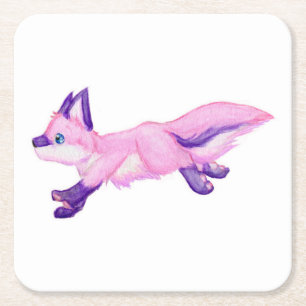 Run square paper coaster