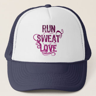 Run Sweat Love Trucker Hat