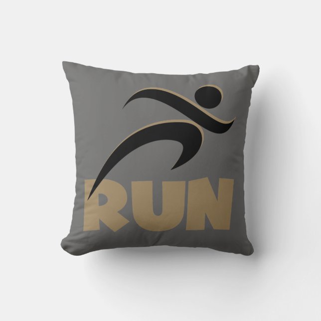 RUN Tan Cushion (Front)
