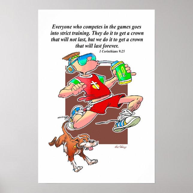 Run The Good Race Poster (Front)