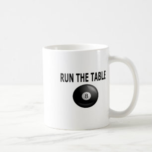 Run The Table Billiards Pool Eight Ll Coffee Mug