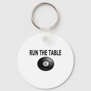Run The Table Billiards Pool Eight Ll Key Ring