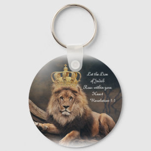 Run to the Roar Lion of Judah Key chain
