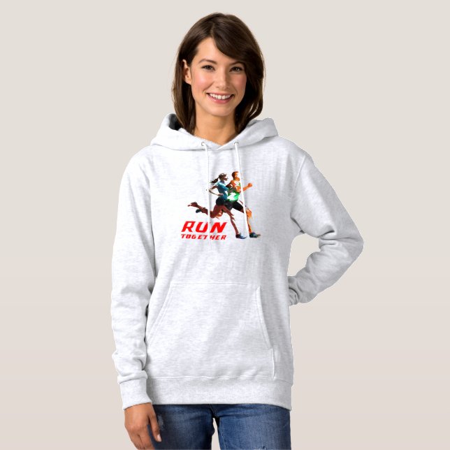Run Together | Women's  Hoodie (Front Full)