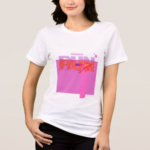 Run Wild Girl’s Motivational T-Shirt Tri-Blend Shirt