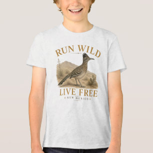 Run Wild Live Free New Mexico Tri-Blend Shirt