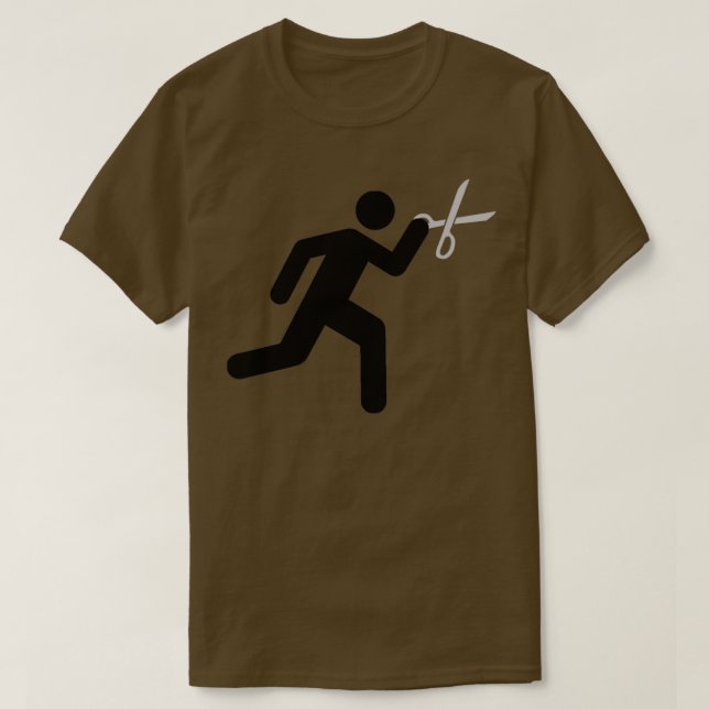 Run With Scissors T-Shirt (Design Front)