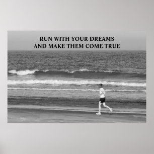 Run With Your Dreams motivational print