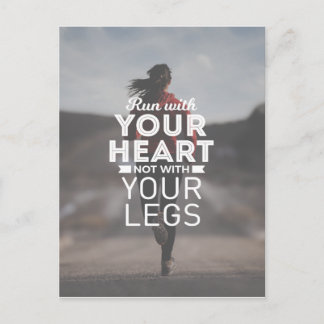 Run With Your Heart Postcard