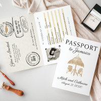 Runaway Bay Jamaica Tan Passport Wedding
