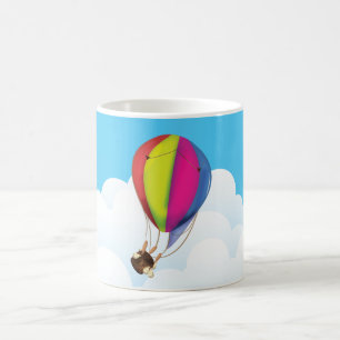 Runaway Cartoon Balloon Coffee Mug