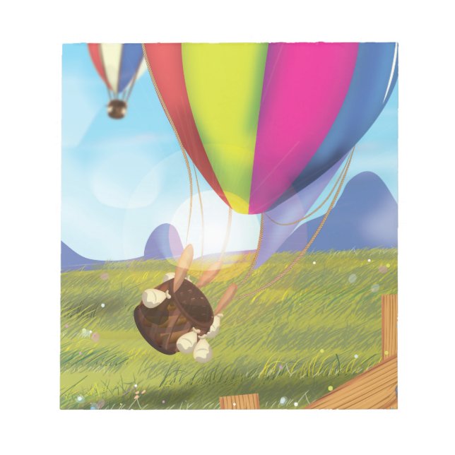 Runaway Cartoon Balloon Notepad (Front)