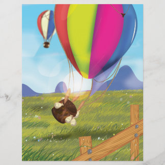 Runaway Cartoon Hot Air Balloon Flyer