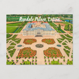 Rundāle Palace Latvia stylised Postcard