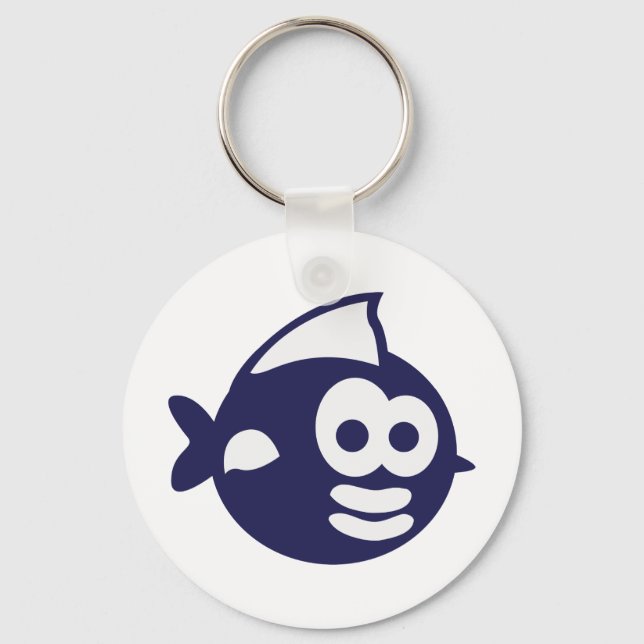Runder Fisch fish Key Ring (Front)