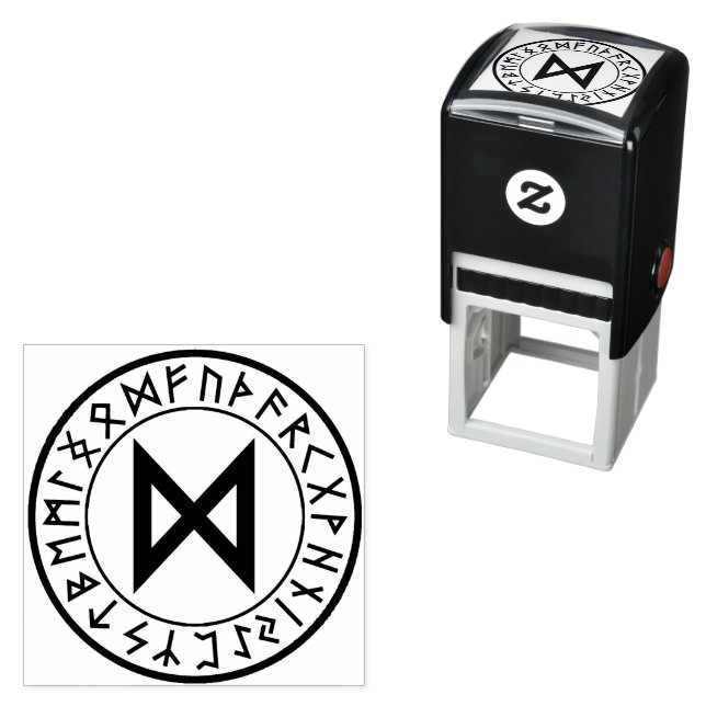 Rune Circle [24. Dagaz] Self-Inking Stamp (In Situ)