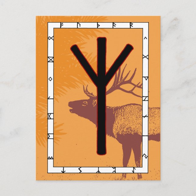 Rune Elhaz – Protection Postcard (Front)