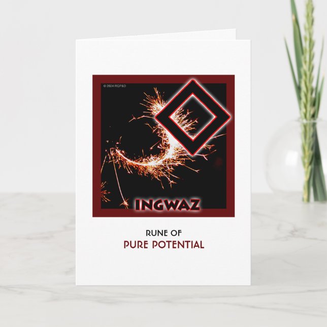 Rune Ingwaz - Pure Potential - Sparks Card (Front)