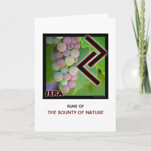 Rune Jera – Bounty of Nature - Grapes Card