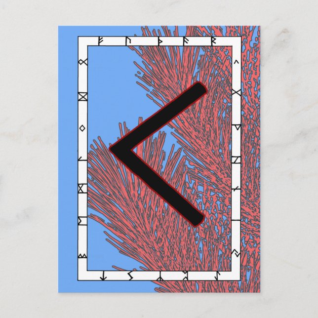 Rune Kenaz - Knowledge Postcard (Front)