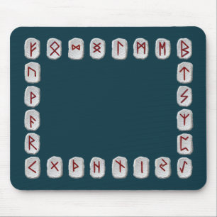 Rune Layout with blank field Mouse Mat