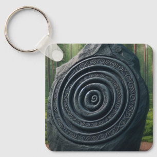 Rune Stone Key Ring