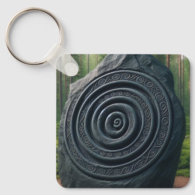 Rune Stone  Key Ring (Front)